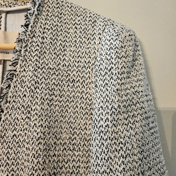 Rebecca Taylor Textured Tweed Women's Feminine Classic Blazer Jacket Size US 2. - Picture 5 of 15